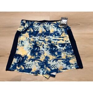 NWT DSG Men's 2-In-1 Stride Short 5" Size Medium Chaos Blue Gleam Colorful Lined